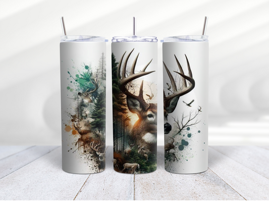 20 oz deer tumbler